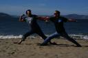 San Francisco Beach Yoga - Eric and Me!